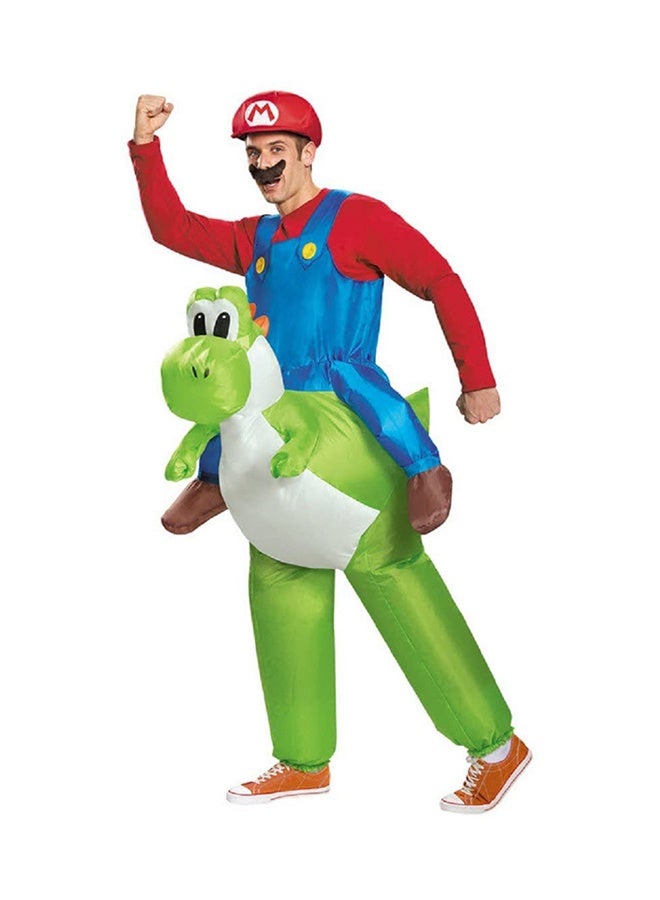 Disguise Super Mario Brothers Luigi Hat Costume Cosplay (Red) - Image 4